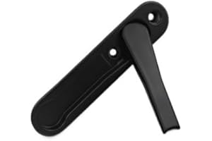 SKYJOY Maniglia Finestra Maniglia for finestra nascosta in lega di zinco bianca/nera Accessori hardware for Windows Maniglia for schermo con viti in acciaio inossidabile Maniglie Per Finestre ( Color : Noir