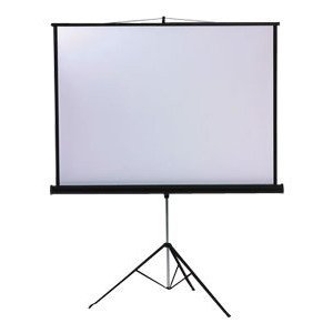 METROPLAN LT1005 Portable projection screen with tripod base. Fully height adjustable tripod screen that can be used for projecting any format ratio. Built in keystone correction and heavy duty tripod