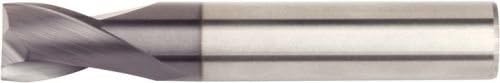 WIDIA Hanita 28192000T032 VariMill 2819 GP Rough/Finish End Mill, 0.3 mm Chamfer, 20 mm Cutting Diameter, Carbide, TIALN, RH Cut, Straight Shank, 2-Flute