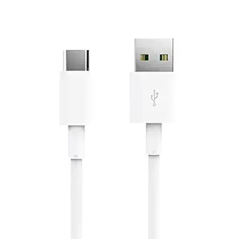 Ragav Enterprise By R.E. Rapid Quick Dash Fast Type C to USB-A Data Sync USB Cable for OPPO A9 2020 (White, 3.1 Ampere, 1 Meter/3.2 Feet, TC)