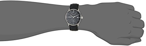Junkers Men's Automatic Watch with Black Dial Analogue Display and Black Leather Strap 60602