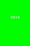 2019: Kalender/Terminplaner: 1 Woche auf 2 Seiten, Format ca. A5, Cover grün by Edition Ananda