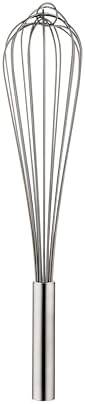 PIAZZA - Frusta a Mano da Cucina Professionale in Acciaio Inossidabile, 8 Fili, 30cm, Sbattitore Manuale Robusto con Anello per Mescolare Agilmente senza Grumi - Utensili Cucina Acciaio Inox, 30x7x7cm
