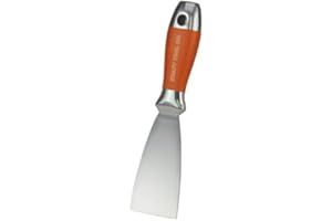 KRAFT TOOL CO. 1.5" Kraft Tool Stainless Steel Orange Handle Taping Knife