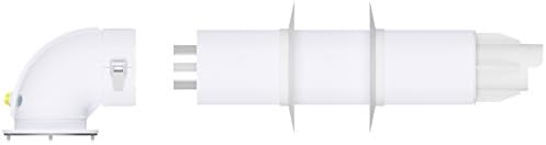 RADIANT - COMPLETE KIT Ø60/100mm (Ø2,36/3,93in) compatible for conventional boiler, with 90° bend and extension with terminal and accessories, for air inlet and flue outlet