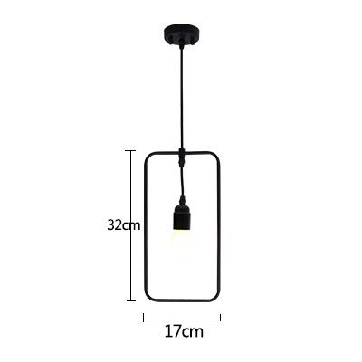 Preisvergleich Produktbild U-Enjoy Kronleuchter Jahrgang Industrielle Pendelleuchte LEDHochwertige Schnur Anhänger Loft Amerikanische Leuchten Für Küche Bar Bekleidungsgeschäft Café Kostenloser Versand [B & Schwarz]