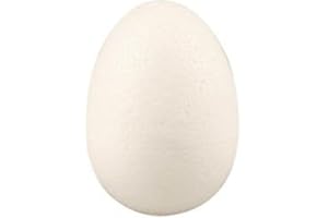 Craftmill Solid Polystyrene Eggs 12cm / 120mm - Box of (25)