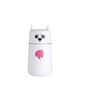 GRH USB Ultrasonic Humidifier with LED for Home/ Office/ Car Air Purifier Devil Design (Color- White)