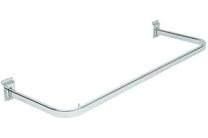 ARREDOTERMINAL ONE Kit 2 Barre Appenderia per Pannello Dogato Lunghezza l.116 x p.38 cm per Cabina Armadio/Negozio/Arredo