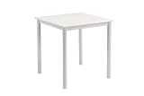 esstisch 80x80 ausziehbar gebraucht Tischplatte MDF Hochglanz Weiß lackiert