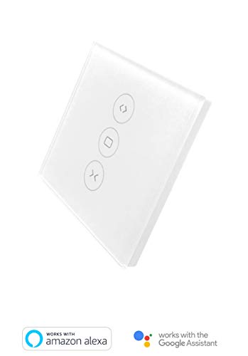 Konyks Vollo - Interrupteur WiFi encastrable pour volets roulants, remplace l'interrupteur filaire d'origine, compatible avec Alexa et Google Home, automatisations faciles