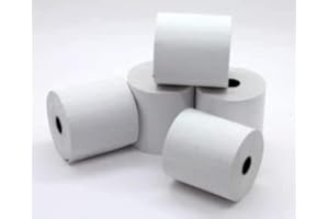 DOUBLE DRAGON Rollos de papel térmico para caja registradora, 57 x 57 mm, 20 rollos por caja