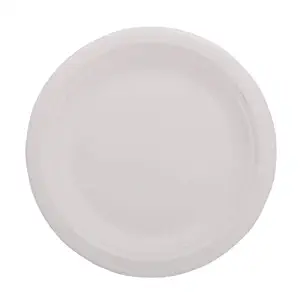 KRUM Natural and Biodegradable Disposable Round Plate (8x8) inches- Pack of 50