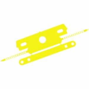 Laurel Abheftstreifen mit Deckschiene 80mm Kunststoff VE=100 Stück gelb