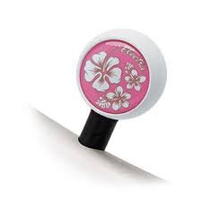 Preisvergleich Produktbild Electra Ventilkappen Bubble Hawaii Hibiskusblüte