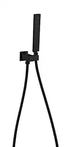 Backline Hand Shower Facuet with 1.5 Shower Tube & Wall Hook (Black)