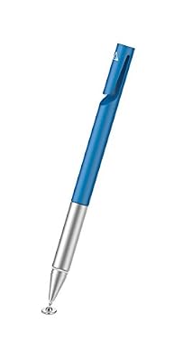 Adonit Mini 4 Stylet Avec Disque Universel sur Écran Tactile Capacitif pour Tablette, Samsung Galaxy / Huawei / iPhone / iPad / iOS / Android / Microsoft - Bleu