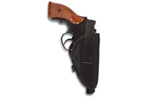 Cuchilleria Deportiva ALBAINOX 22100. Funda Revolver de Cordura. Negro. Sistema Cierre de Broche. Tiras Ajustables de Velcro. Herramienta para Caza, Pesca, Camping, Outdoor, Supervivencia y Bushcraft