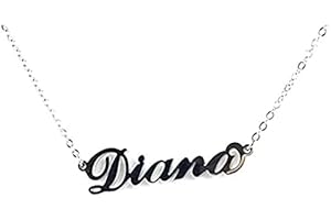 SiLo Bijoux COLLANA DONNA NOME NOMI IN ACCIAIO INOX 316L ANALLERGICO PERSONALIZZATA CATENINA CON CIONDOLO LUCIDO CATENINA REGOLABILE ALTA QUALITA' - CONFEZIONE REGALO INCLUSA