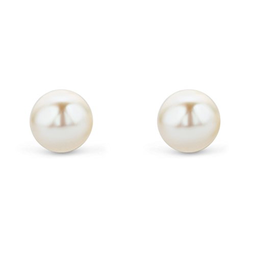 Miore-Damen-Ohrstecker-585-Gelbgold-Perle-Rundschliff-Swasser-Zuchtperle-Wei-MA4002E
