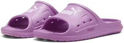 PUMA Sandali DIVECAT Dry Slide unisex, malva POP bianco, taglia 42, Mauve Pop Bianco, 48.5 EU