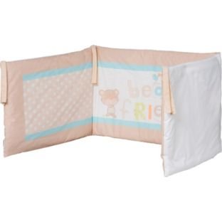 BabyStart Bear and Friends Cot Bumper - Natural