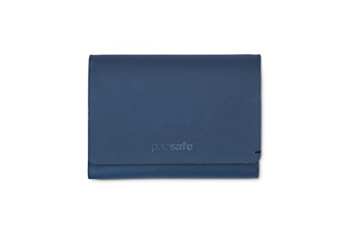 Pacsafe Rfidsafe Wallet Blocking Tri-Fold Monedero, 10 cm, Navy Blue 606