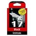 Produktbild Lexmark 17 Schwarz-Patronen Farbe: Schwarz; Drucktechnologie: Inkjet. Paket Gewicht: 85 g; Paket Maße (B x T x H): 140 x 40 x 90 mm