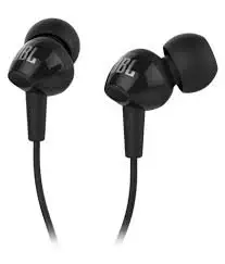 (Renewed) JBL C150SI Wired In Ear Earphone with Mic (Black)