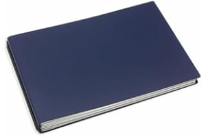 ‎X17 X17-A5+ Querformat Terminplaner/Organizer 2024-2025 | 18-Monats-Kalender | dunkelblau; aus recyceltem Leder. Nachfüllbar. Hefte: Wochenkalender Classic+2 Hefte (blanko, gepunktet), Made in Germany.