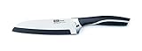 ergonomischer Griff Fissler Bionic Santokumesser 18cm Messer, Edelstahl, Silber, 45.5 x 13.5 x 5 cm