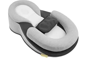 Xinyilau Easy to clean,Sleep cradle - 15° tilt, relieves gas and reflux, soft fabric, compact design, suitable for babies 0-12 months