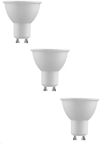Nuloxx 3-Pack LED Spotlight Aluminium Plastic 7 W/860 6000 K GU10 Cold White Daylight, 550 lm AC 220-240 V, 110 ° Beam Angle, 3-year Warranty.