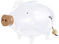 Carlo Milano Deko XL Sparschwein aus glas, 21 cm - 8