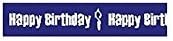 Celebrate RA23415/39 | White On Blue Happy Birthday&Candle Ribbon | 3.5m x 15mm