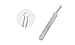 Curved Stainless Steel Blackhead Remover Cleaner Tool Acne Pimple Comedone Extractor Needle for Women and Men Facial Care Skin Protect (Bent)