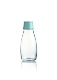 Botella de agua de cristal superfuerte y ligera.