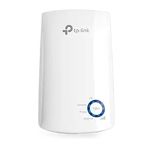 TP-Link TL-WA850RE N300 Wireless Range Extender, Broadband/Wi-Fi Extender, Wi-Fi Booster/Hotspot with 1 Ethernet Port, Plug and Play, Built-in Access Point Mode