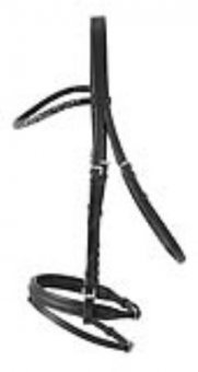 Preisvergleich Produktbild PFIFF Trensenzaum ´Grimsby´, schwarz Cob