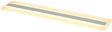 Modern minimalist ceiling lamp, acrylic strip ceiling lamp, cloakroom lamp, led corridor lamp entrance lamp, 40*15*4.5cm, maximum 50W (Color : Trichromatic light, Size : 40*15cm)