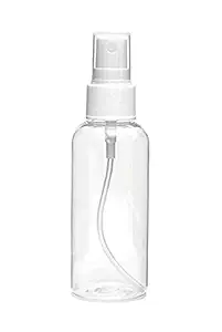 Urban King200ML Refillable Spray mist Empty Bottle for Home Office Car Travel Cleaning, Fine Mist (Transparent)-Pack of 6