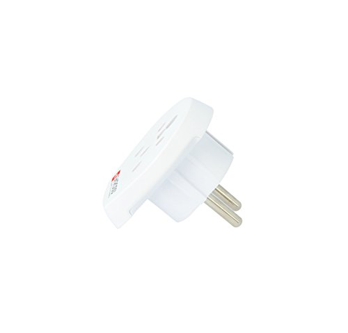 SKROSS Country Adapter India-Israel-Denmark to Europe: Reiseadapter für Reisen in Länder, die den Schuko-Standard verwenden - 4
