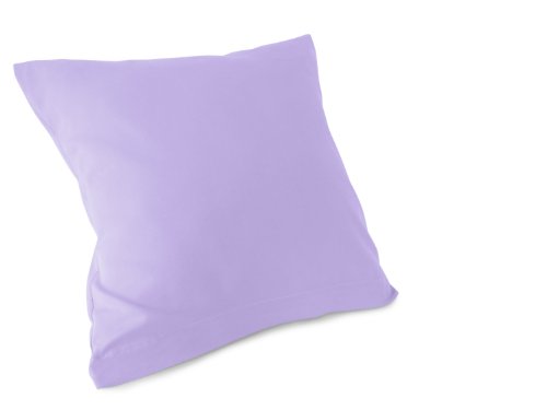 Doppelpack zum Sparpreis – Microfaser-Kissenhüllen – Wohndekoration in schlichtem Design – 8 modernen Uni-Farben und 3 Größen, 40 x 40 cm, flieder - 8