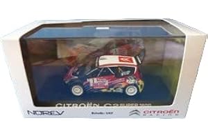 OPO 10 - Coche en Miniatura NOREV 1/43 en Dealer Pack Compatible con Citroen C2 Super 1600 Rallye du VAR LOEB - 155255