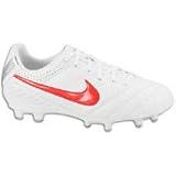  Nike - Bota jr tiempo natural iv fg, talla 37,5, color blanca/roja
