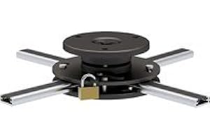 HALTERUNGSPROFI - Projector ceiling mount, max 20 kg, with padlock, ultra flat