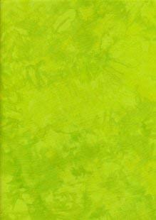 1/2 Metre | SSB-10 Lime 100% Cotton Handmade Java Batik Fabric Marble Effect Smoke Batik Patchwork Quilting Dressmaking 112cm / 44"