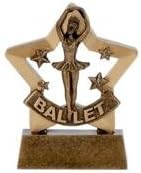 3.25" Mini Star Ballet Dance Trophy with FREE Engraving up to 30 Letters A1127
