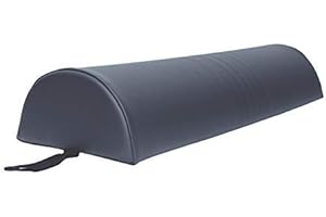 PORTA LITE INNOVATION IN THERAPY Skin-Touch® Luxurious PU Upholstery Premium Quality Massage Table Bolster Support Cushions - Carry Handle + Selection of Colours/Sizes-Wedge, Knee, Neck, Shoulder, Full/Half Round (Half Round, Agate Blue)