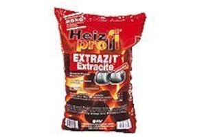 LANDFUXX Heizprofi Extrazit Kohlen Briketts Steinkohle Eierkohlen 25 kg